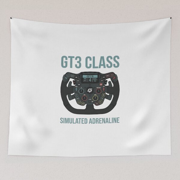 Item preview, GT3 Class Simulated Adrenaline Sim Racing Steering Wheel T-Shirt designed and sold by EKHOAISTORE.