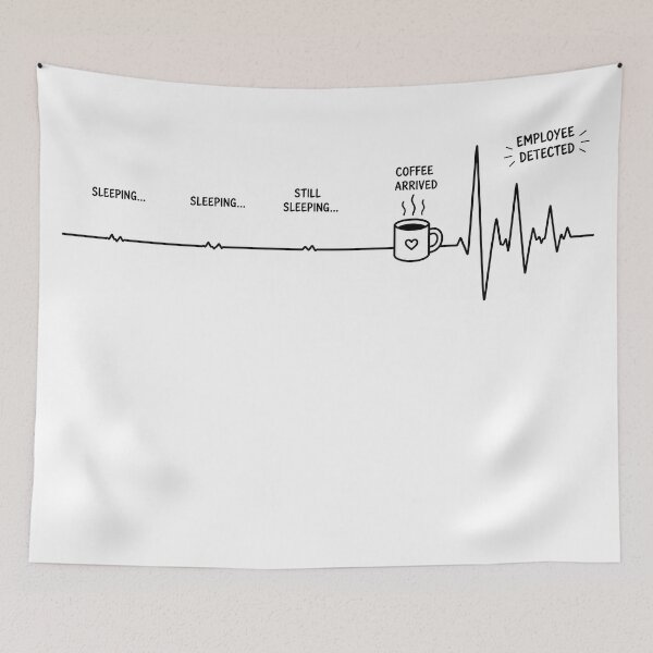 Item preview, ❤️ HEARTBEAT COLLECITON ❤️ - COFFEE ☕ - Out of Office designed and sold by WheelieGdArt.