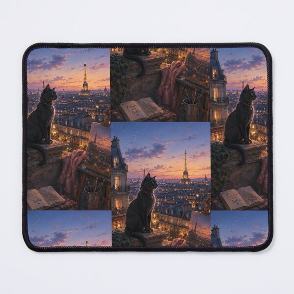 Item preview, Evening artistry over Paris rooftops designed and sold by TaiwoDesigns.