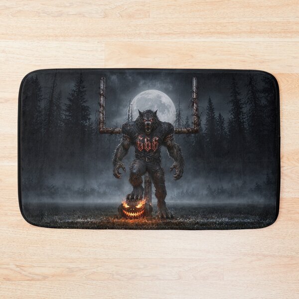 Item preview, Werewolf Football Monster in Gothic Horror Forest designed and sold by Aimaniia666.