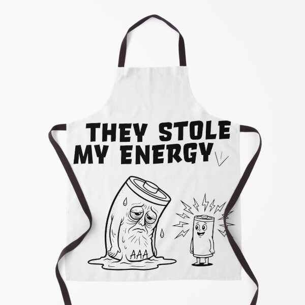 Item preview, "They Stole My Energy" Funny Battery Meme Graphic - Tired & Drained Aesthetic - Relatable Burnout Humor designed and sold by BestChoiceService.