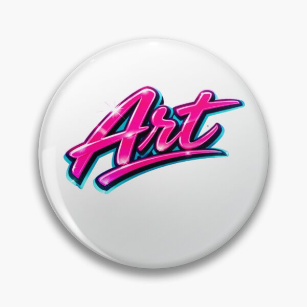 Item preview, Retro Pink and Blue Airbrush Text Graphic designed and sold by dragonmotor7.