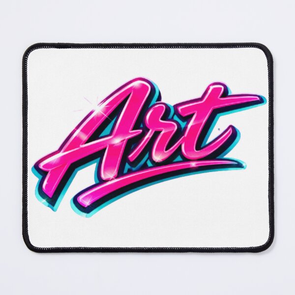 Item preview, Retro Pink and Blue Airbrush Text Graphic designed and sold by dragonmotor7.