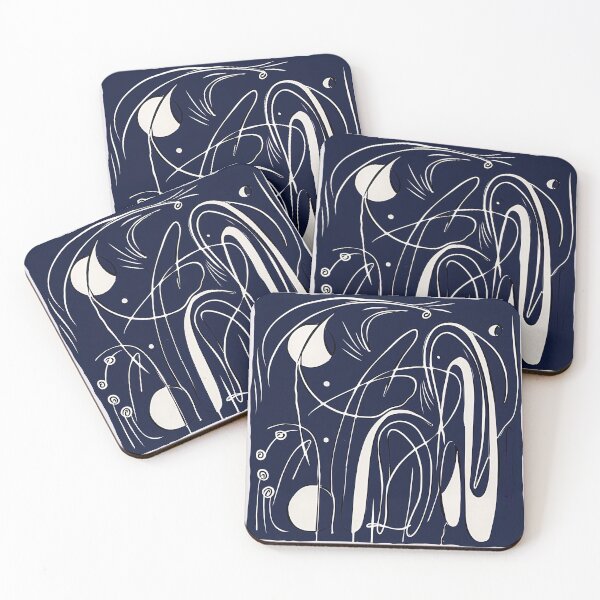 Item preview, Constellation - Blue Abstract Art designed and sold by shadow-bloom.