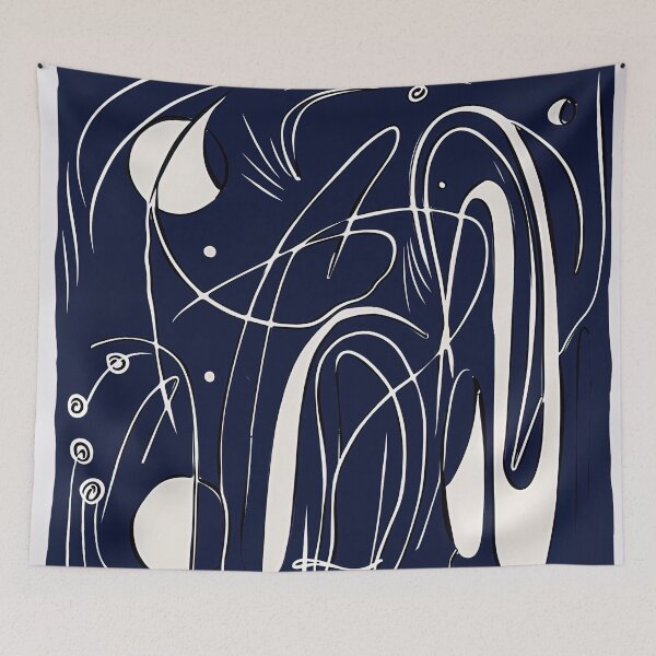 Item preview, Constellation - Blue Abstract Art designed and sold by shadow-bloom.