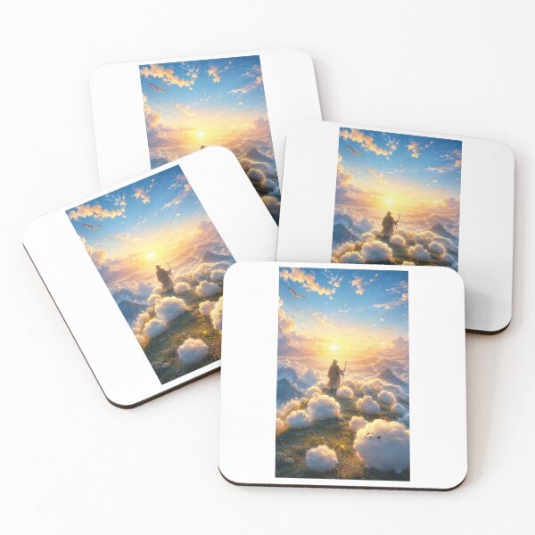 Item preview, The Cloud Shepherd Dreamlike Sunrise Fantasy Art designed and sold by TaiwoDesigns.