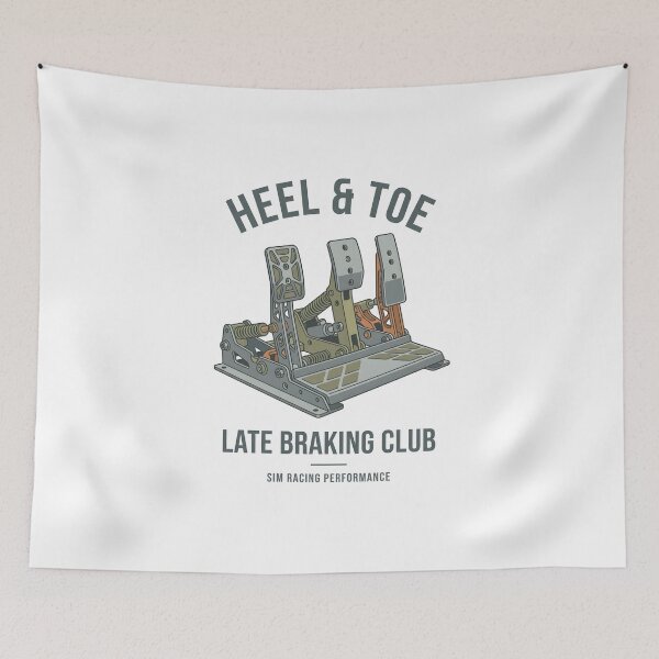 Item preview, Heel And Toe Late Braking Club Sim Racing Pedals T-Shirt designed and sold by EKHOAISTORE.