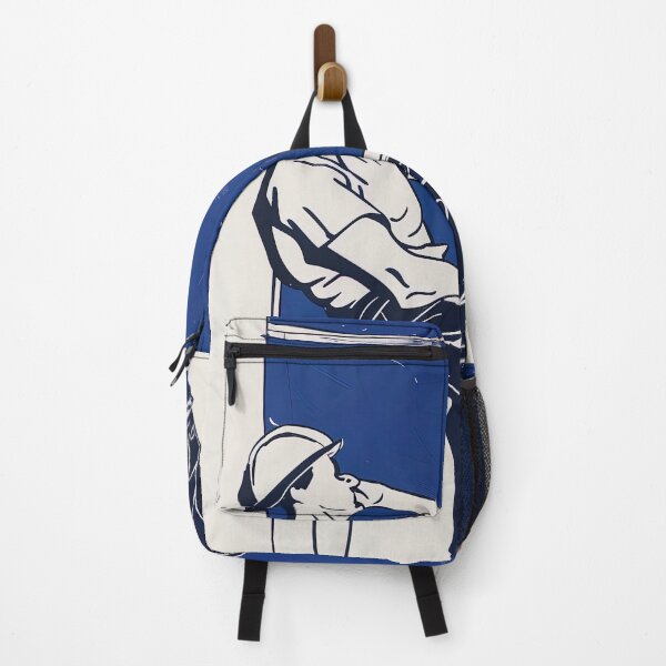 Item preview, Construction worker - Blue Abstract Art designed and sold by shadow-bloom.