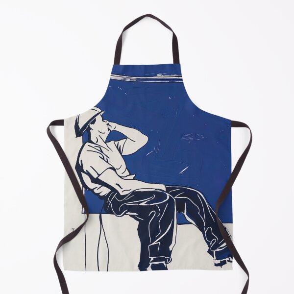 Item preview, Construction worker - Blue Abstract Art designed and sold by shadow-bloom.