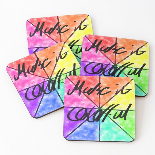 Item preview, Make It Colorful – Colorful Positive Typography Design designed and sold by VibrantVibe Shop.