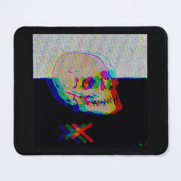 Item preview, Rainbow Glitch Skull with Colorful X designed and sold by MikZviagin.