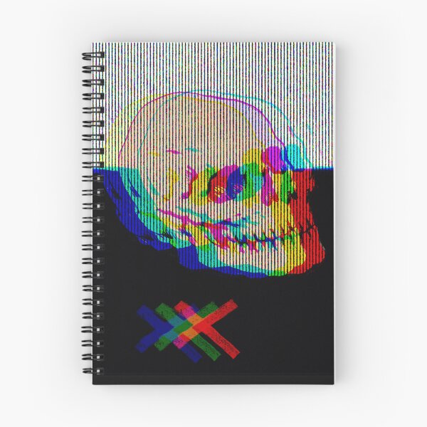 Item preview, Rainbow Glitch Skull with Colorful X designed and sold by MikZviagin.