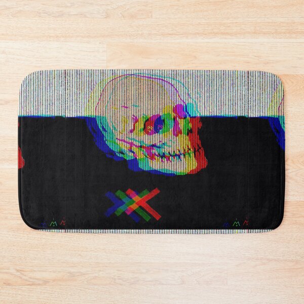 Item preview, Rainbow Glitch Skull with Colorful X designed and sold by MikZviagin.