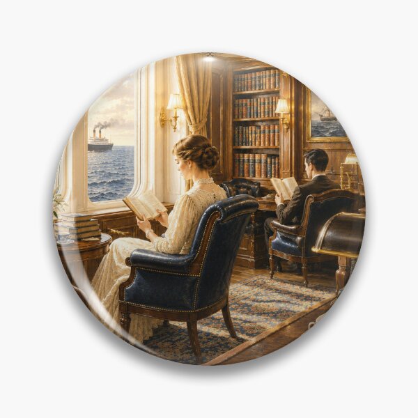 Item preview, The Library at Sea designed and sold by Novel Works Studio.