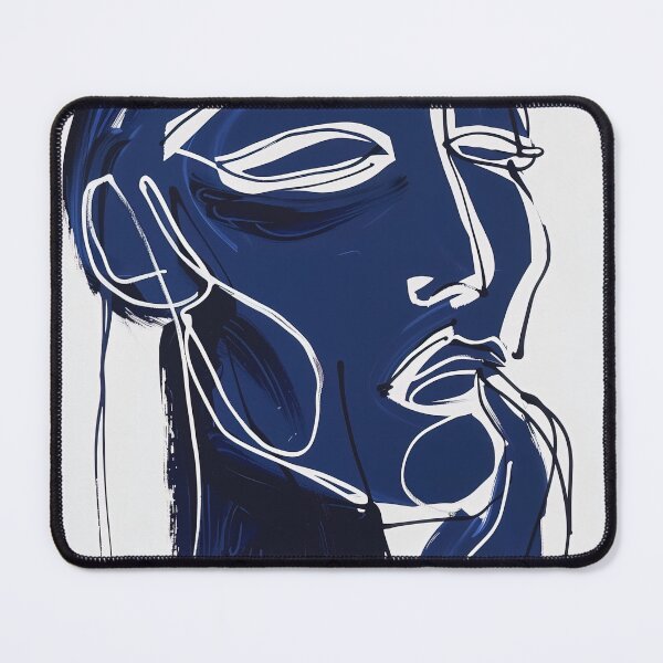 Item preview, Contempt - Blue Abstract Art designed and sold by shadow-bloom.
