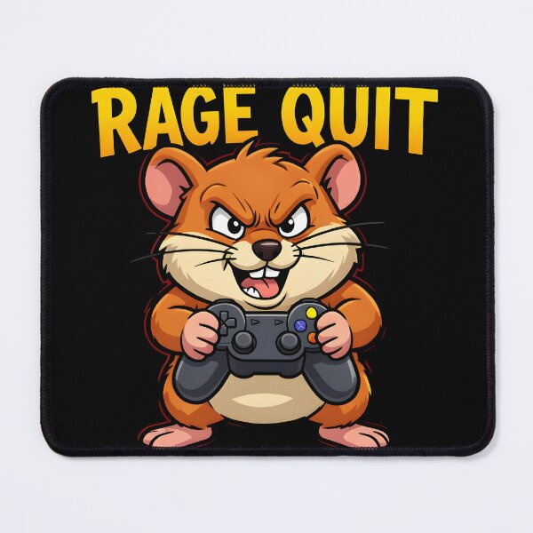 Item preview, Funny Rage Quit Angry Hamster Gaming Retro Cartoon designed and sold by KCasual.