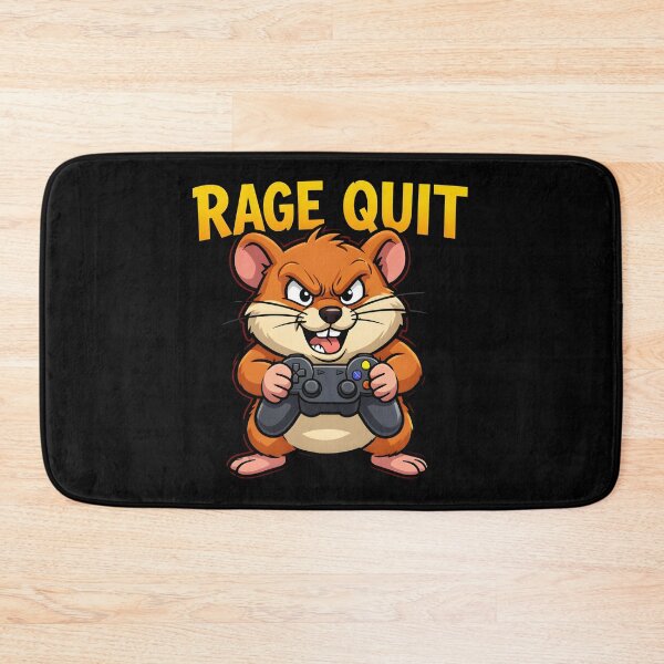 Item preview, Funny Rage Quit Angry Hamster Gaming Retro Cartoon designed and sold by KCasual.