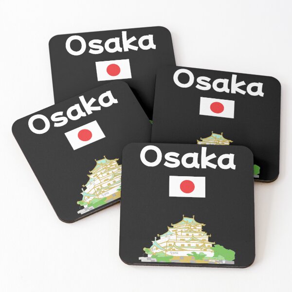 Item preview, Osaka city travel souvenir Japanese castle lover gift Japan flag keepsake designed and sold by Artstastic.