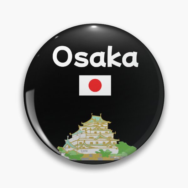 Item preview, Osaka city travel souvenir Japanese castle lover gift Japan flag keepsake designed and sold by Artstastic.