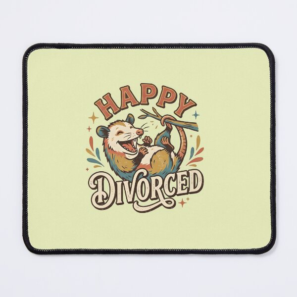 Item preview, Happy divorced - Funny opossum designed and sold by ParadoxParadox.