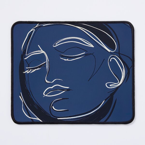 Item preview, Contentment - Blue Abstract Art designed and sold by shadow-bloom.