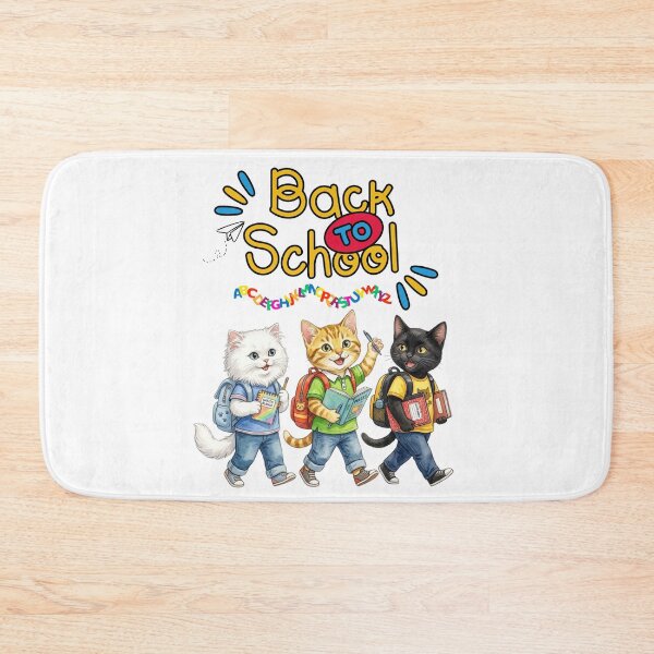 Item preview, Cute Kittens Back to School Watercolor - First day of school - School Vibes designed and sold by VibranPalette.
