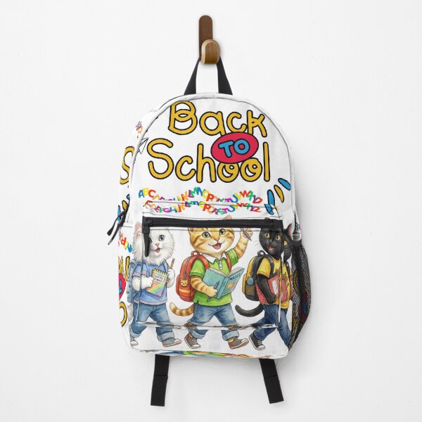 Item preview, Cute Kittens Back to School Watercolor - First day of school - School Vibes designed and sold by VibranPalette.