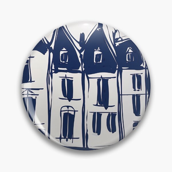 Item preview, Copenhagen, Denmark - Blue Abstract Art designed and sold by shadow-bloom.