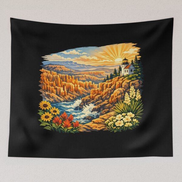 Item preview, Bryce Canyon Hoodoos Vintage National Park Travel designed and sold by OliviaHayesArt.