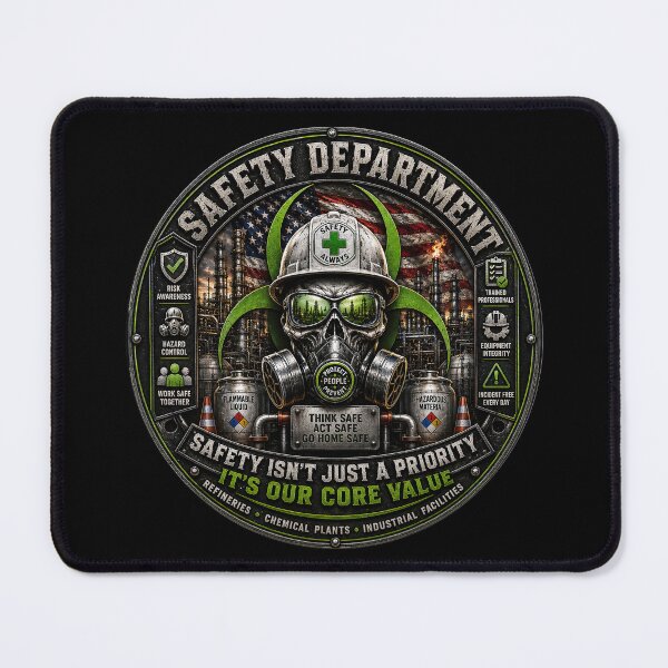 Item preview, Safety Department American Flag Industrial Safety Professional Challenge Coin Style Wall Art designed and sold by artistwill.