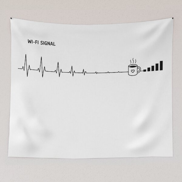 Item preview, ❤️ HEARTBEAT COLLECITON ❤️ - COFFEE ☕ - Wi-Fi Signal v2 designed and sold by WheelieGdArt.