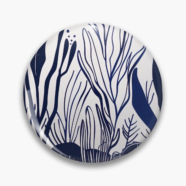 Item preview, Coral reef - Blue Abstract Art designed and sold by shadow-bloom.