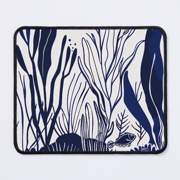 Item preview, Coral reef - Blue Abstract Art designed and sold by shadow-bloom.