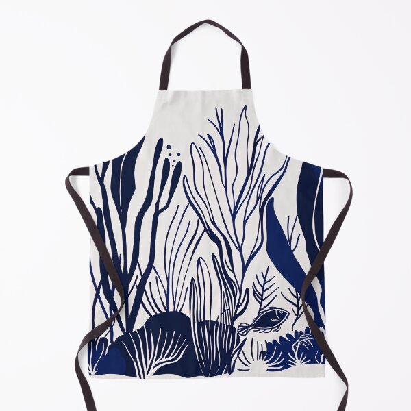 Item preview, Coral reef - Blue Abstract Art designed and sold by shadow-bloom.