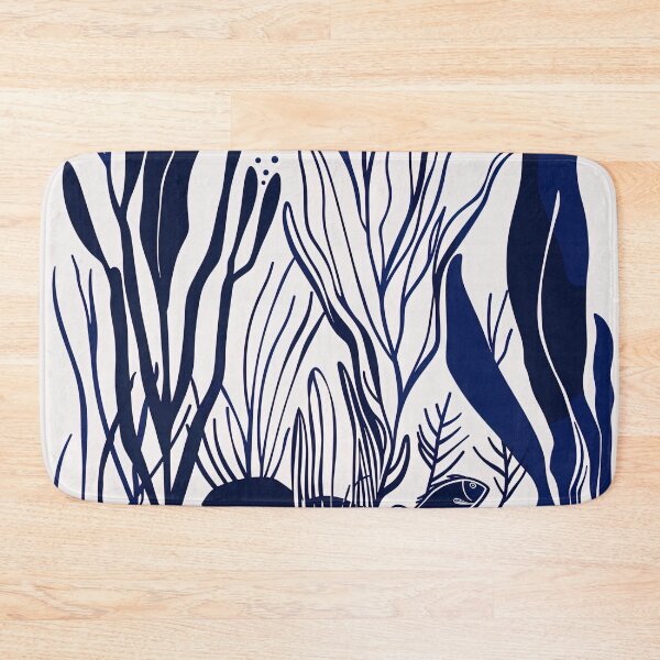 Item preview, Coral reef - Blue Abstract Art designed and sold by shadow-bloom.