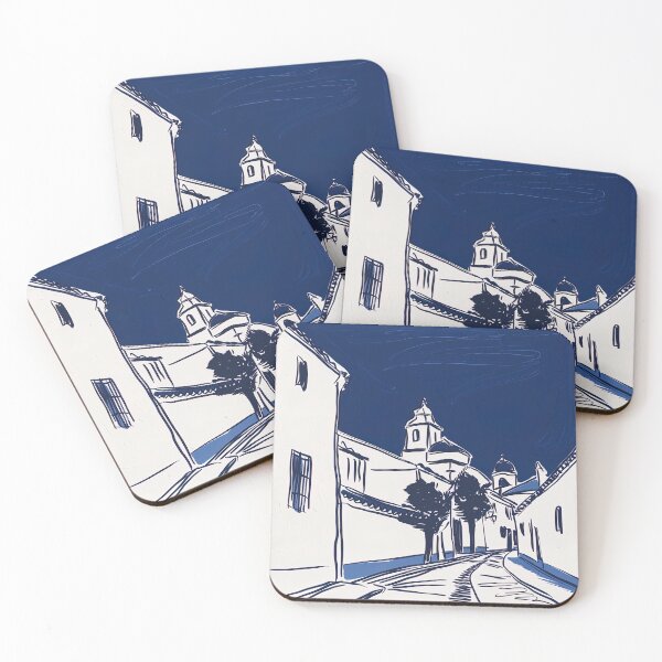 Item preview, Córdoba, Spain - Blue Abstract Art designed and sold by shadow-bloom.