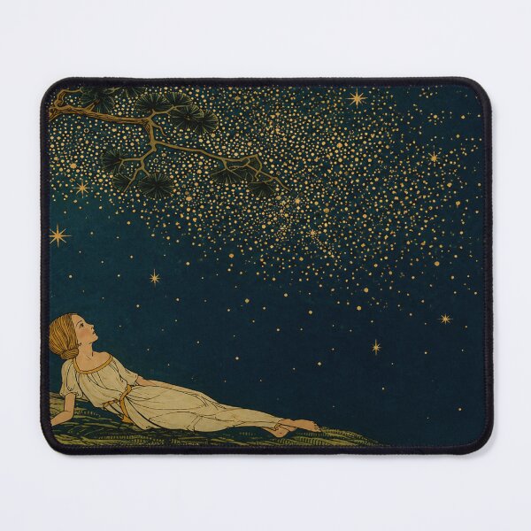 Item preview, Stars by Dorothy Pulis Lathrop - Vintage Illustration Starry Night Dream Girl Wall Art for Celestial Decor Lovers designed and sold by RickE.