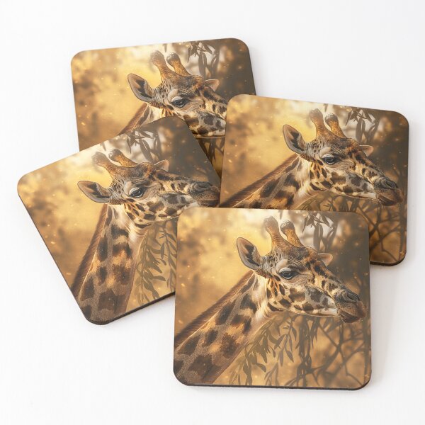 Item preview, Giraffe Reaching Acacia Tree, Wildlife designed and sold by GuildedWordGraphics.