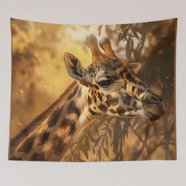 Item preview, Giraffe Reaching Acacia Tree, Wildlife designed and sold by GuildedWordGraphics.