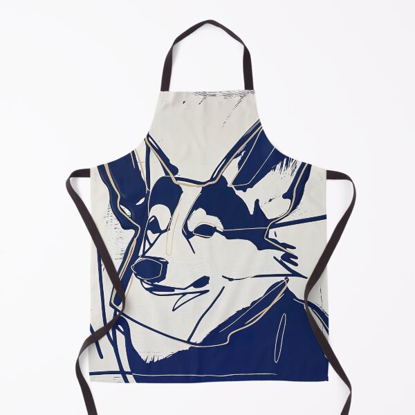 Artikelvorschau, Corgi – Blaue abstrakte Kunst entworfen und verkauft von shadow-bloom.