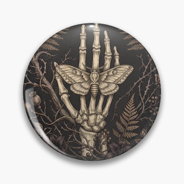 Item preview, Anatomical Hand and Moth designed and sold by Nocturnbotanica.