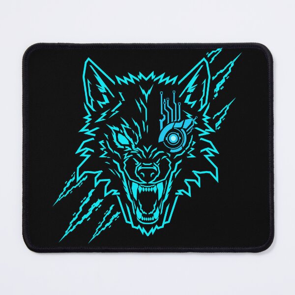Item preview, Cyber Wolf | Futuristic Cyberpunk Wolf | Cyborg Wolf Graphic designed and sold by Neon_Ronin.