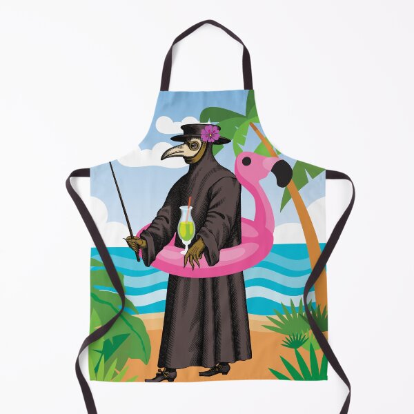 Item preview, Plague Doctor at the Beach designed and sold by GrayHareCards.