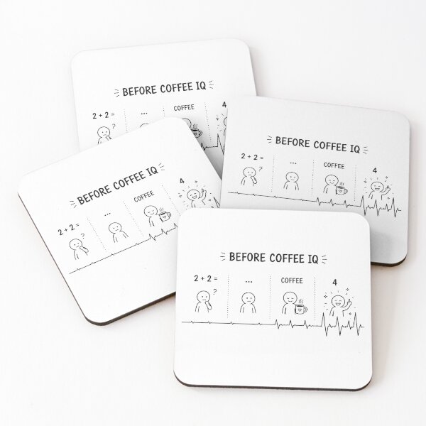 Item preview, ❤️ HEARTBEAT COLLECITON ❤️ - COFFEE ☕ - Before Coffee IQ designed and sold by WheelieGdArt.