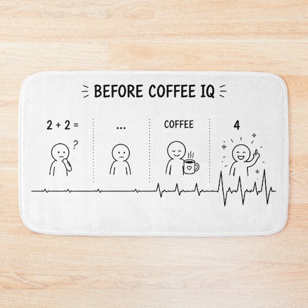 Item preview, ❤️ HEARTBEAT COLLECITON ❤️ - COFFEE ☕ - Before Coffee IQ designed and sold by WheelieGdArt.