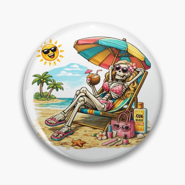 Item preview, Beach Queen Forever , Funny Skeleton Summer Vacation designed and sold by missprint57.