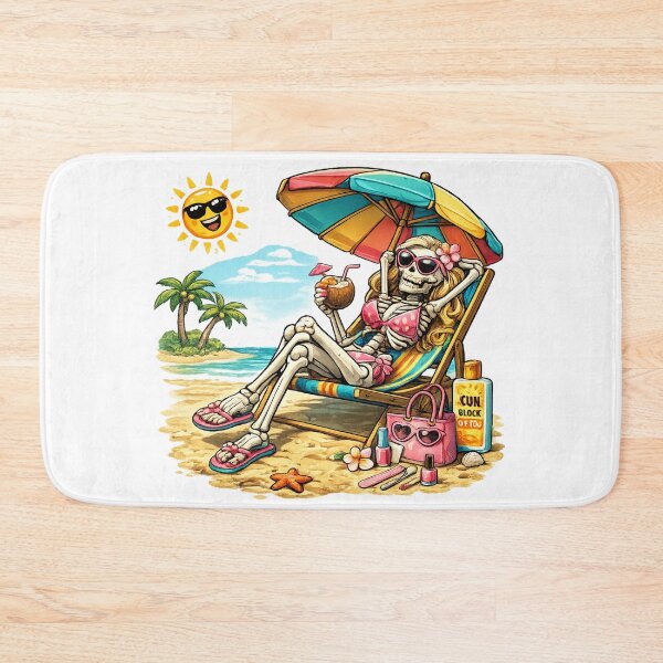 Item preview, Beach Queen Forever , Funny Skeleton Summer Vacation designed and sold by missprint57.