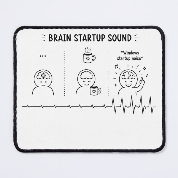 Item preview, ❤️ HEARTBEAT COLLECITON ❤️ - COFFEE ☕ - Brain Startup Sound designed and sold by WheelieGdArt.