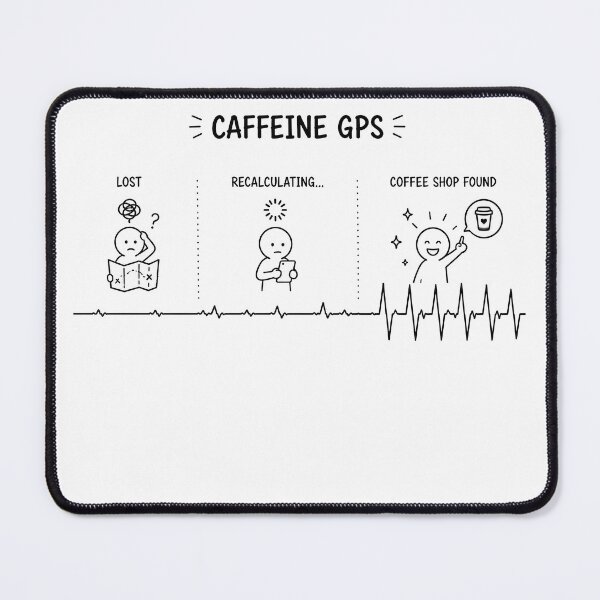 Item preview, ❤️ HEARTBEAT COLLECITON ❤️ - COFFEE ☕ - Caffeine GPS designed and sold by WheelieGdArt.
