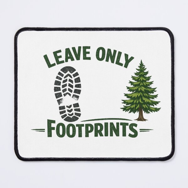 Item preview, Leave Only Footprints – Hiking & Nature Lover designed and sold by EastEndTownie.